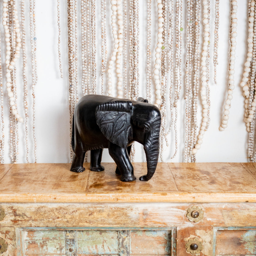 Ebony wooden Elephant Sculpture