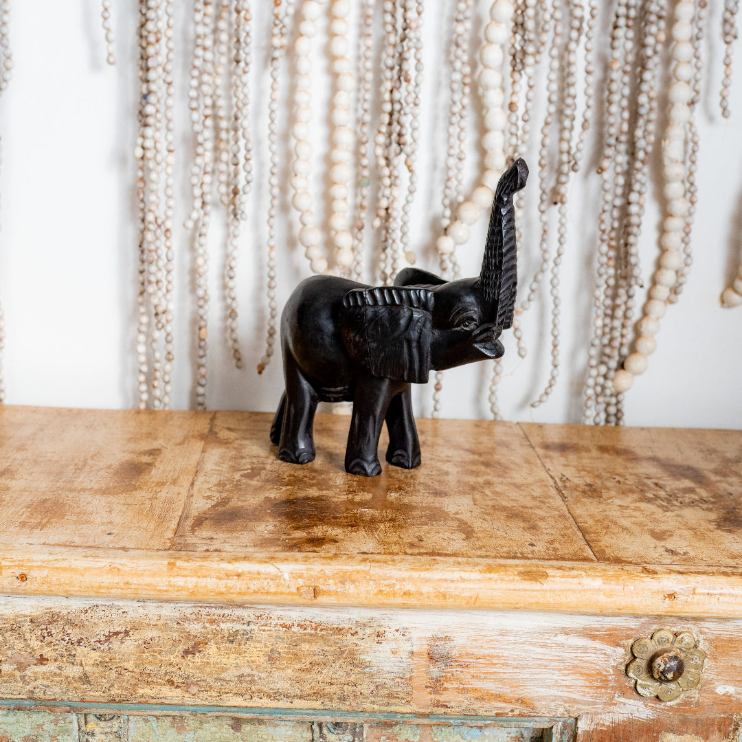 Ebony wooden Elephant Sculpture