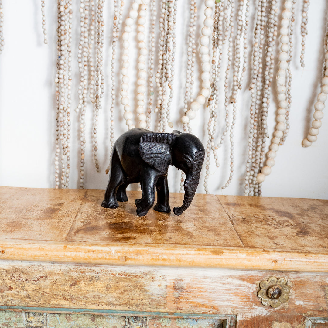 Ebony wooden Elephant Sculpture
