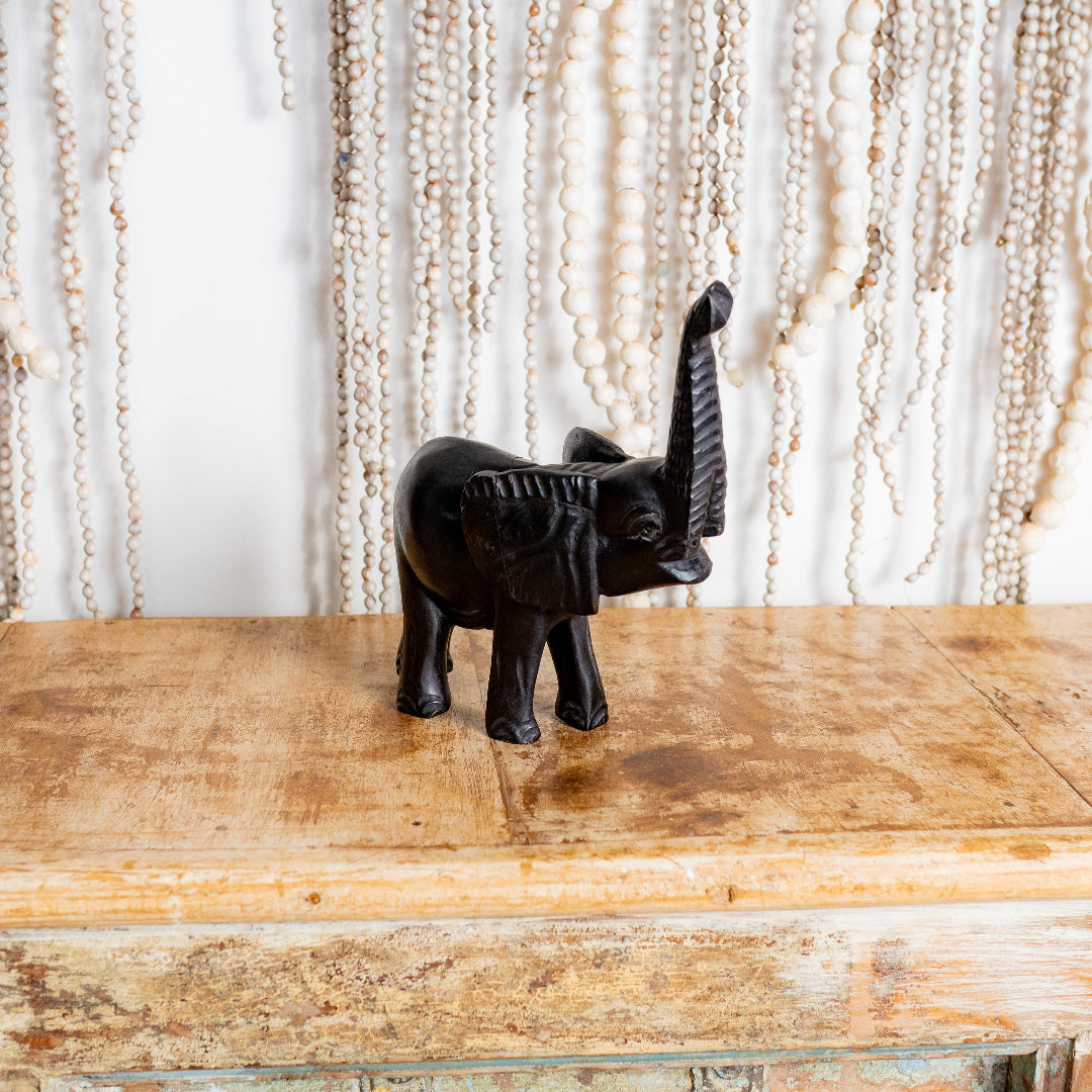 Ebony wooden Elephant Sculpture
