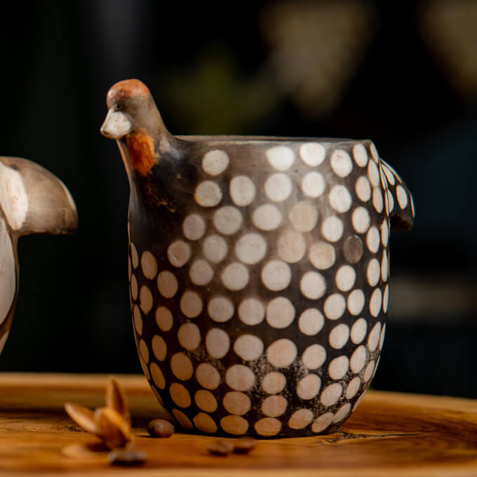 Handmade Ceramic Guinea Cup