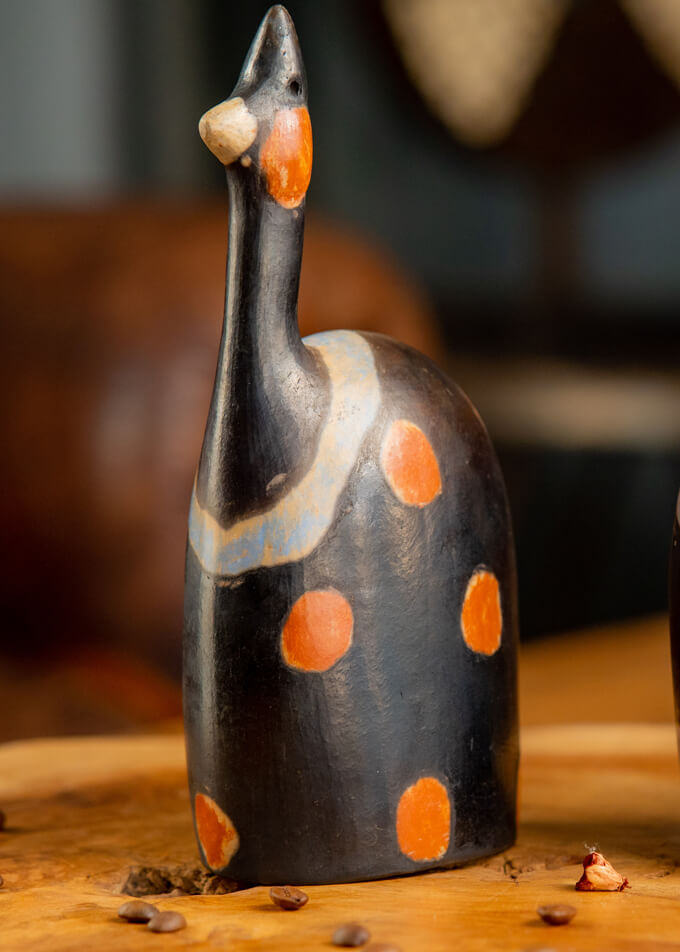 Handmade Ceramic Guinea fowls 2