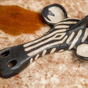 Handmade Ceramic Zebra Face