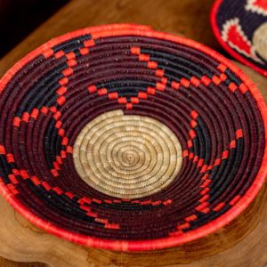 Colorful Raffia/Millet fiber Basket Bowl