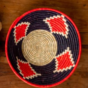 Colorful Raffia/Millet fiber Basket Bowl