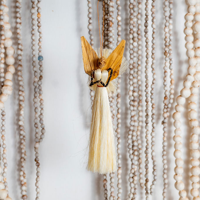 Handmade natural fibre Angels
