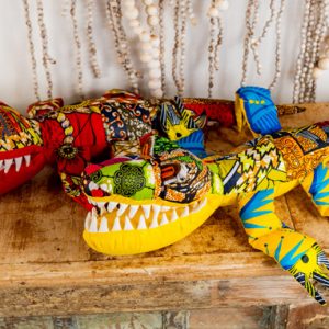 Crocodile in Kitenge