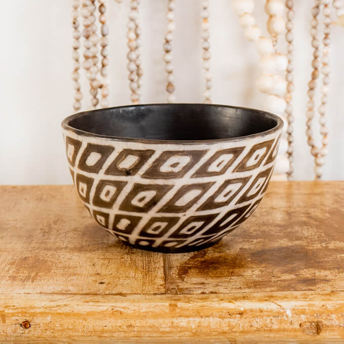Handmade Ceramic Bowl - Small - Afrotide Crafts